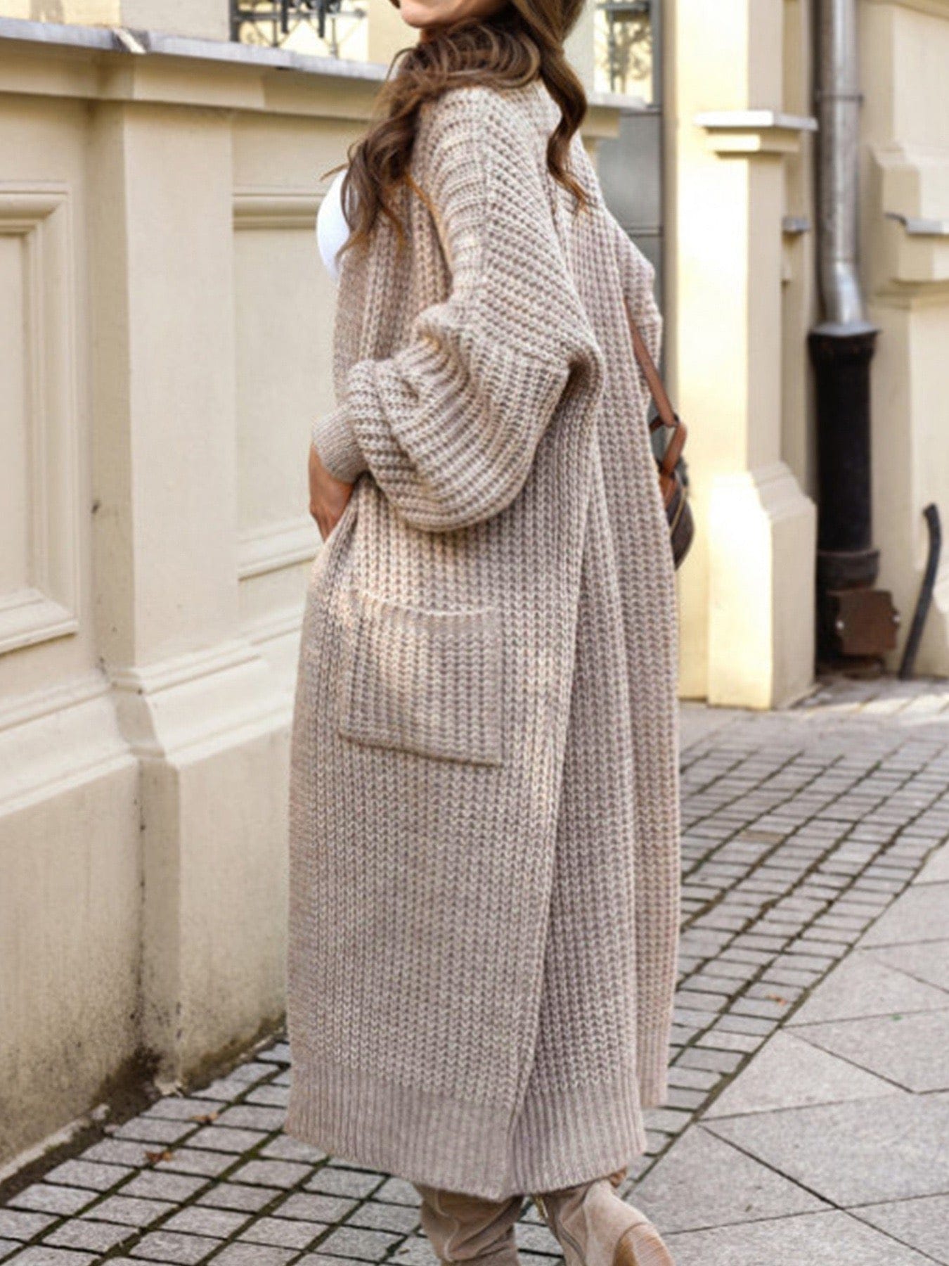 Long Knit Pocket Cardigan-Cardigans-Krush Kandy, Women's Online Fashion Boutique Located in Phoenix, Arizona (Scottsdale Area)