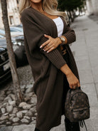 Coffee Date Long Knit Cardigan-Cardigan-Krush Kandy, Women's Online Fashion Boutique Located in Phoenix, Arizona (Scottsdale Area)