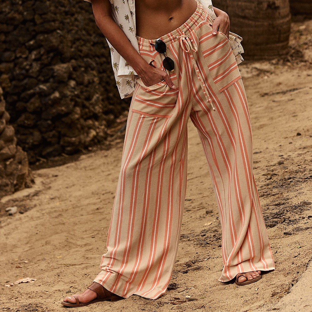 Free Spirit Stripe Wide Leg Pants-Pants-Krush Kandy, Women's Online Fashion Boutique Located in Phoenix, Arizona (Scottsdale Area)
