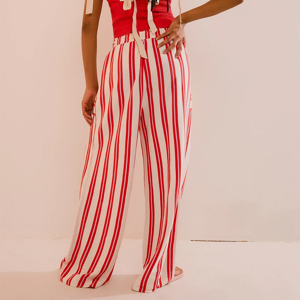 Free Spirit Stripe Wide Leg Pants-Pants-Krush Kandy, Women's Online Fashion Boutique Located in Phoenix, Arizona (Scottsdale Area)