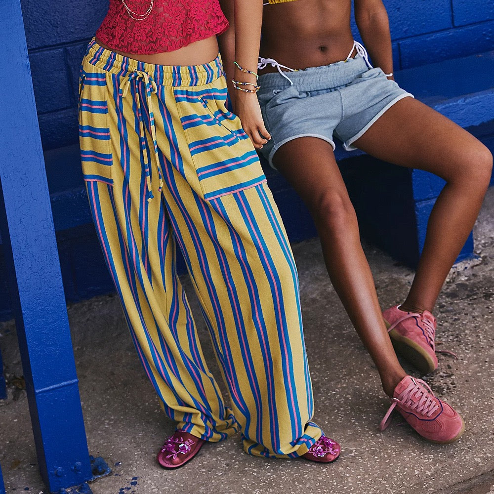 Free Spirit Stripe Wide Leg Pants-Pants-Krush Kandy, Women's Online Fashion Boutique Located in Phoenix, Arizona (Scottsdale Area)