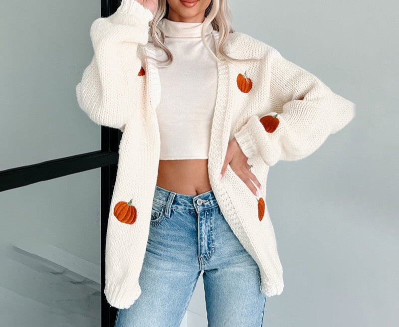 Pumpkin Patch Cozy Cardigan-Cardigan-Krush Kandy, Women's Online Fashion Boutique Located in Phoenix, Arizona (Scottsdale Area)