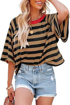 Everyday Stripe Basic Top-Tops-Krush Kandy, Women's Online Fashion Boutique Located in Phoenix, Arizona (Scottsdale Area)