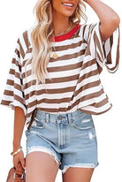 Everyday Stripe Basic Top-Tops-Krush Kandy, Women's Online Fashion Boutique Located in Phoenix, Arizona (Scottsdale Area)