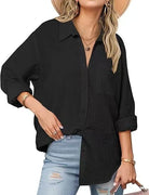 Let Loose Long Sleeve Blouse-Blouses-Krush Kandy, Women's Online Fashion Boutique Located in Phoenix, Arizona (Scottsdale Area)