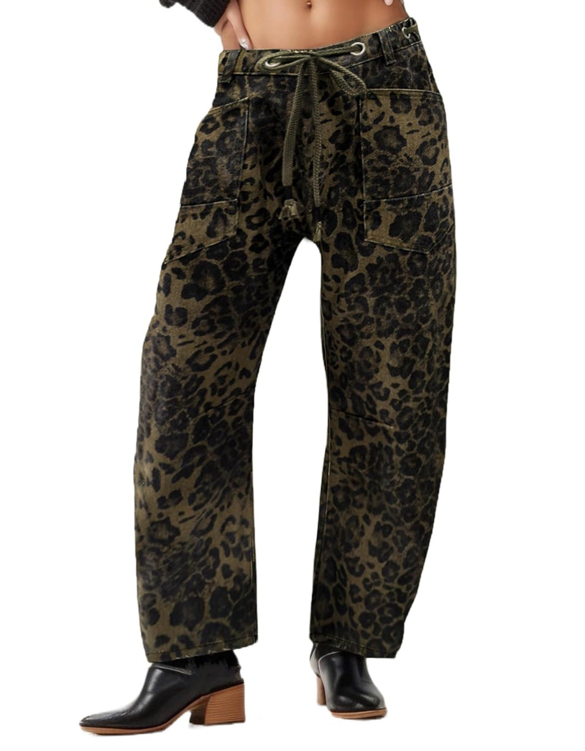 Drawstring Denim Pants-Pants-Krush Kandy, Women's Online Fashion Boutique Located in Phoenix, Arizona (Scottsdale Area)