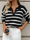 Coastal Stripes Knit Sweater-Sweaters-Krush Kandy, Women's Online Fashion Boutique Located in Phoenix, Arizona (Scottsdale Area)
