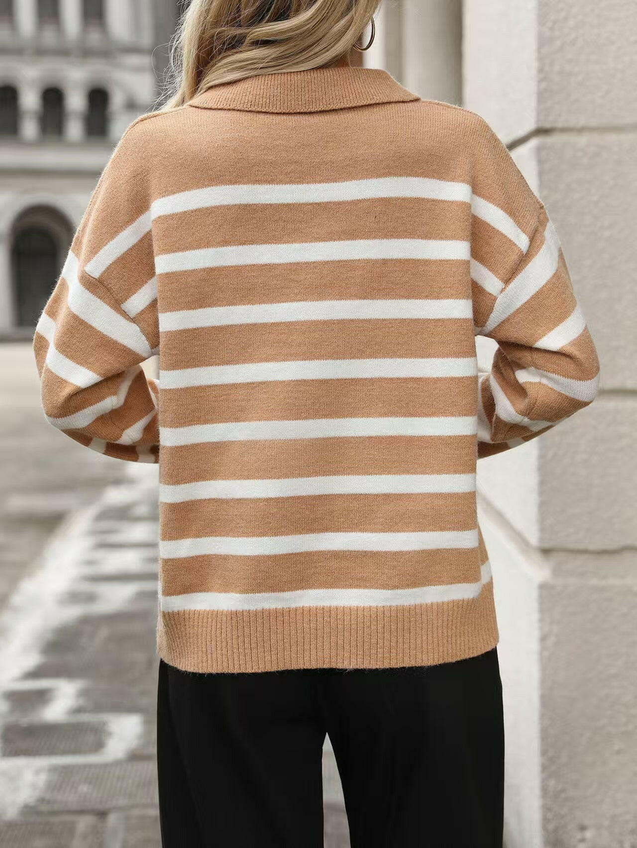 Coastal Stripes Knit Sweater-Sweaters-Krush Kandy, Women's Online Fashion Boutique Located in Phoenix, Arizona (Scottsdale Area)