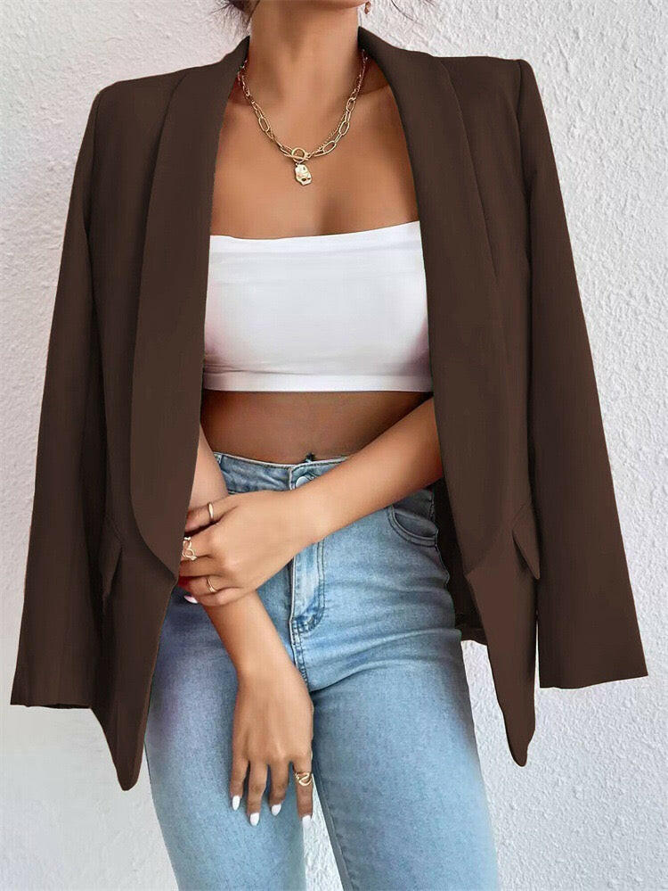 Icon Status Open Front Blazer-Blazers-Krush Kandy, Women's Online Fashion Boutique Located in Phoenix, Arizona (Scottsdale Area)