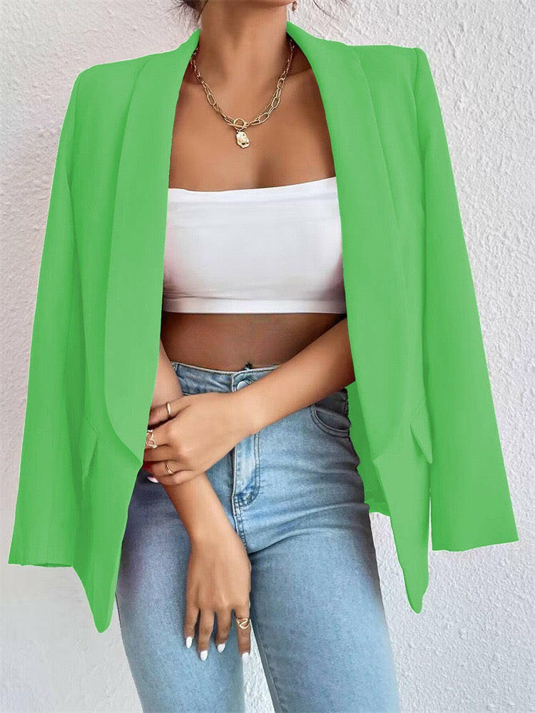 Icon Status Open Front Blazer-Blazers-Krush Kandy, Women's Online Fashion Boutique Located in Phoenix, Arizona (Scottsdale Area)