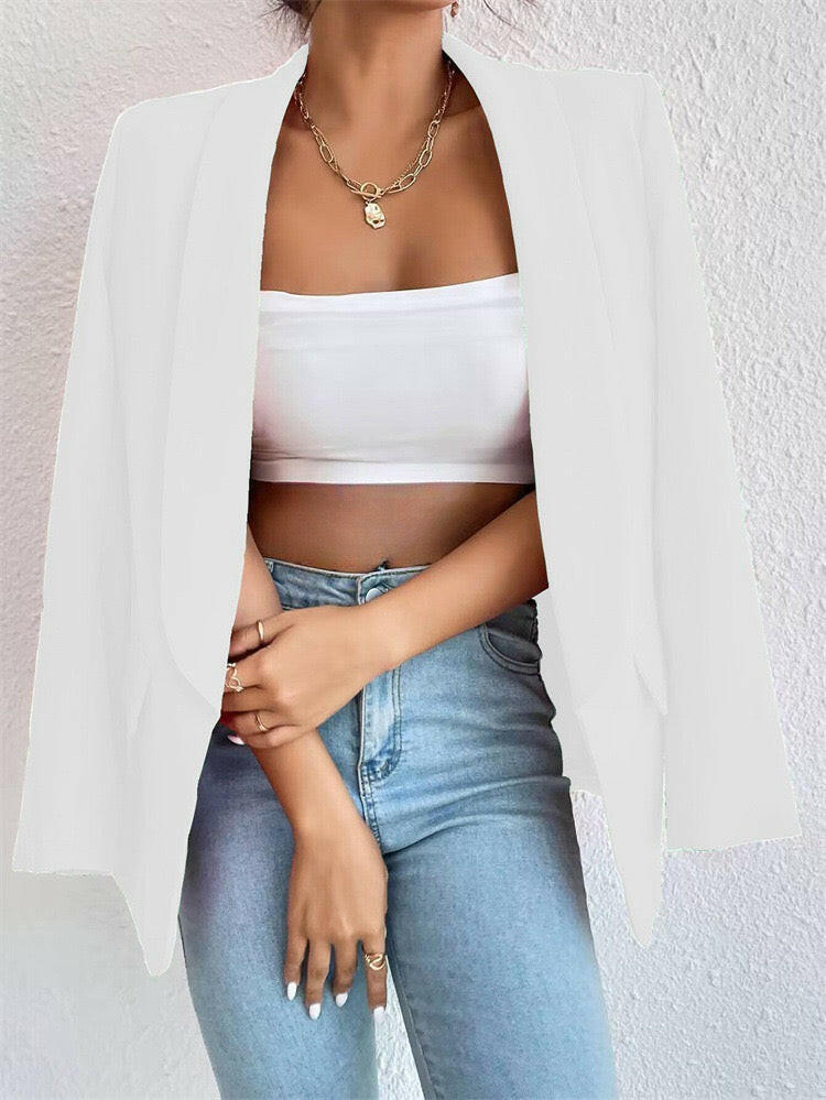 Icon Status Open Front Blazer-Blazers-Krush Kandy, Women's Online Fashion Boutique Located in Phoenix, Arizona (Scottsdale Area)