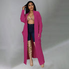 Set The Tone Open Long Knit Pocket Cardigan-Cardigans-Krush Kandy, Women's Online Fashion Boutique Located in Phoenix, Arizona (Scottsdale Area)