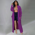 Set The Tone Open Long Knit Pocket Cardigan-Cardigans-Krush Kandy, Women's Online Fashion Boutique Located in Phoenix, Arizona (Scottsdale Area)