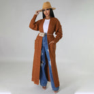 Set The Tone Open Long Knit Pocket Cardigan-Cardigans-Krush Kandy, Women's Online Fashion Boutique Located in Phoenix, Arizona (Scottsdale Area)