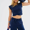 Flex Mode Cropped Active Top-2 Piece Outfit Sets-Krush Kandy, Women's Online Fashion Boutique Located in Phoenix, Arizona (Scottsdale Area)
