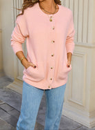 Button Up Cardigan-Tops-Krush Kandy, Women's Online Fashion Boutique Located in Phoenix, Arizona (Scottsdale Area)