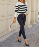 Krush Kandy Stripe Sweater-Tops-Krush Kandy, Women's Online Fashion Boutique Located in Phoenix, Arizona (Scottsdale Area)