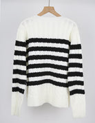 Krush Kandy Stripe Sweater-Tops-Krush Kandy, Women's Online Fashion Boutique Located in Phoenix, Arizona (Scottsdale Area)