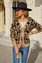 Falling For You Leopard Tie Cardigan-Tops-Krush Kandy, Women's Online Fashion Boutique Located in Phoenix, Arizona (Scottsdale Area)