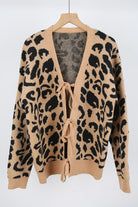 Falling For You Leopard Tie Cardigan-Tops-Krush Kandy, Women's Online Fashion Boutique Located in Phoenix, Arizona (Scottsdale Area)
