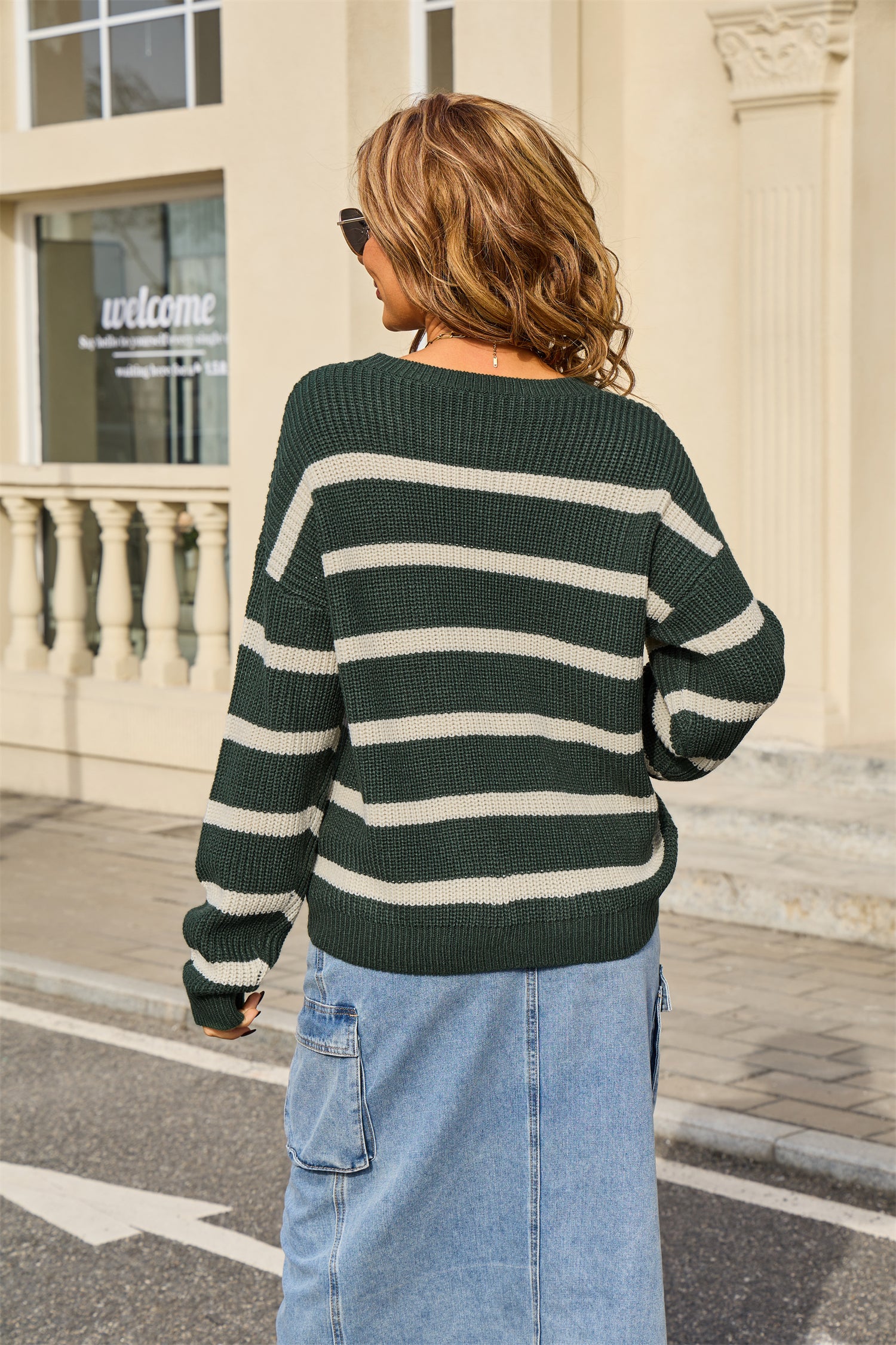 Candy Threads Stripe Sweater-Tops-Krush Kandy, Women's Online Fashion Boutique Located in Phoenix, Arizona (Scottsdale Area)