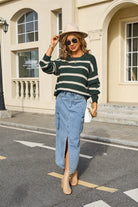 Candy Threads Stripe Sweater-Tops-Krush Kandy, Women's Online Fashion Boutique Located in Phoenix, Arizona (Scottsdale Area)