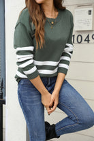 Stripe Theory Sweater-Tops-Krush Kandy, Women's Online Fashion Boutique Located in Phoenix, Arizona (Scottsdale Area)