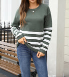 Stripe Theory Sweater-Tops-Krush Kandy, Women's Online Fashion Boutique Located in Phoenix, Arizona (Scottsdale Area)
