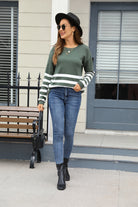 Stripe Theory Sweater-Tops-Krush Kandy, Women's Online Fashion Boutique Located in Phoenix, Arizona (Scottsdale Area)
