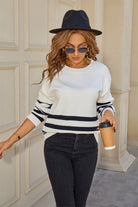 Stripe Theory Sweater-Tops-Krush Kandy, Women's Online Fashion Boutique Located in Phoenix, Arizona (Scottsdale Area)