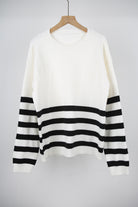 Stripe Theory Sweater-Tops-Krush Kandy, Women's Online Fashion Boutique Located in Phoenix, Arizona (Scottsdale Area)