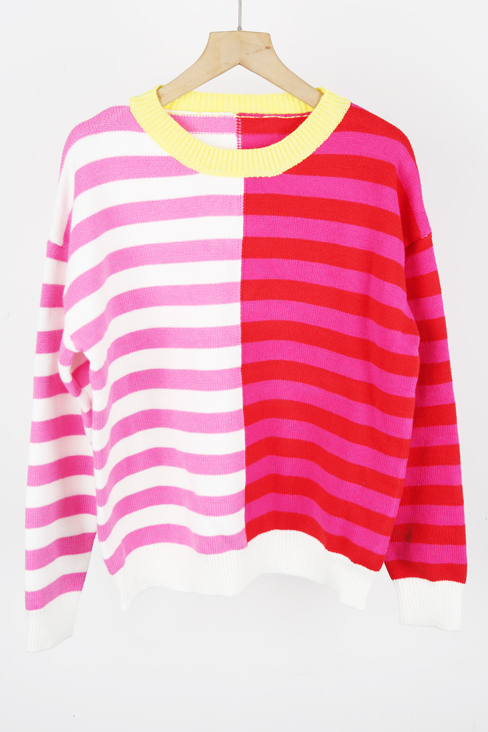 Half Way There Stripe Sweater-Tops-Krush Kandy, Women's Online Fashion Boutique Located in Phoenix, Arizona (Scottsdale Area)