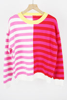 Half Way There Stripe Sweater-Tops-Krush Kandy, Women's Online Fashion Boutique Located in Phoenix, Arizona (Scottsdale Area)