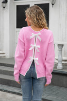 Pretty As A Bow Sweater-Tops-Krush Kandy, Women's Online Fashion Boutique Located in Phoenix, Arizona (Scottsdale Area)