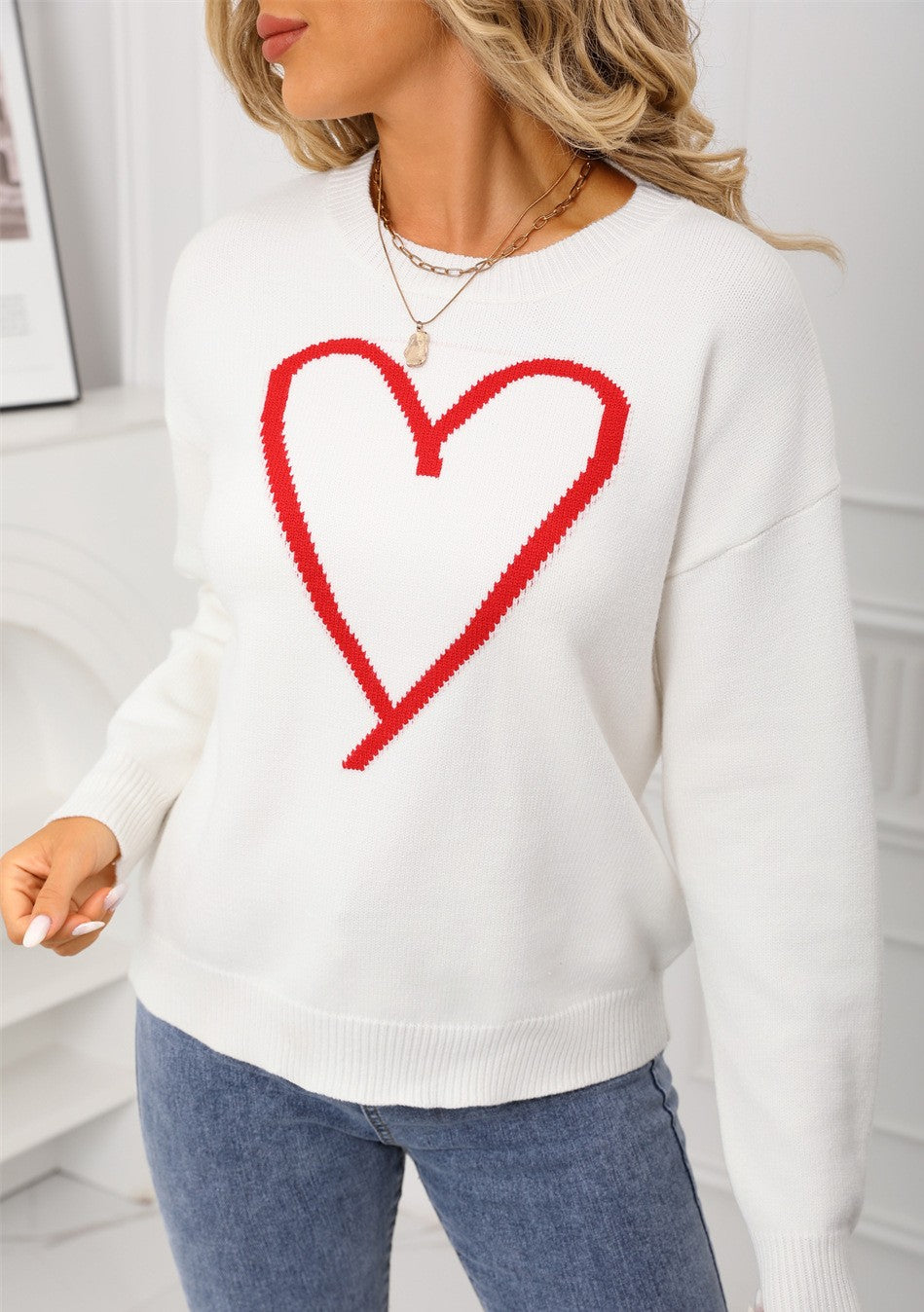 Red Heart Valentine Sweater-Sweater-Krush Kandy, Women's Online Fashion Boutique Located in Phoenix, Arizona (Scottsdale Area)
