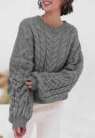 Comfort Krush Oversized Knit Sweater-Sweaters-Krush Kandy, Women's Online Fashion Boutique Located in Phoenix, Arizona (Scottsdale Area)