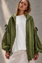 Olive Balloon-Sleeve Hoodie Portrait.png