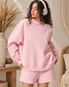 Oversized Sweatshirt and Shorts Lounge Set