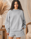 Oversized Sweatshirt and Shorts Lounge Set