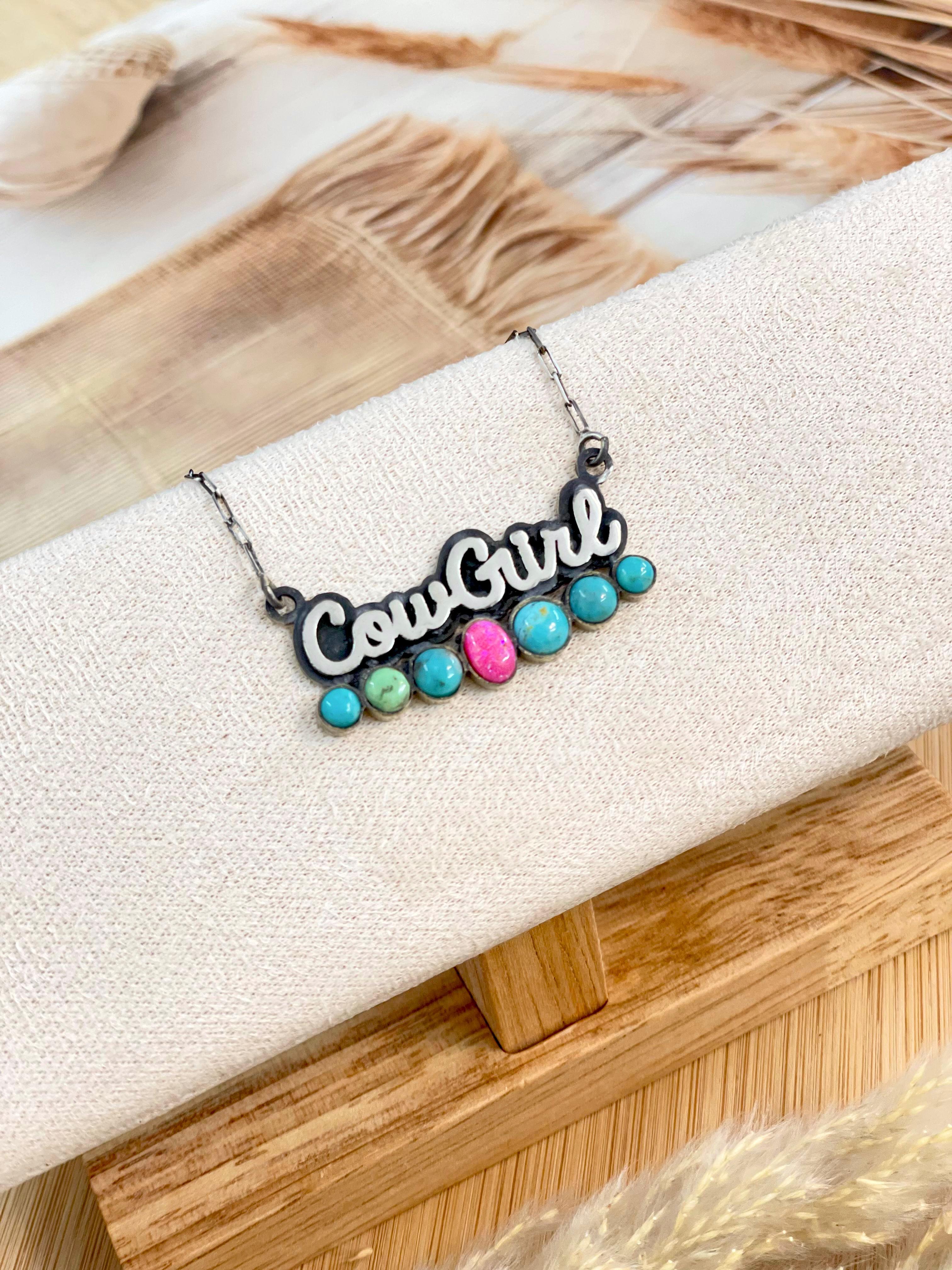 Giddy Up Cowgirl Personalized Necklace PREORDER-Chain Necklaces-Krush Kandy, Women's Online Fashion Boutique Located in Phoenix, Arizona (Scottsdale Area)