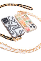PU Leather Gold Chain Cell Phone Lanyard Set of 2-Accessories-Krush Kandy, Women's Online Fashion Boutique Located in Phoenix, Arizona (Scottsdale Area)