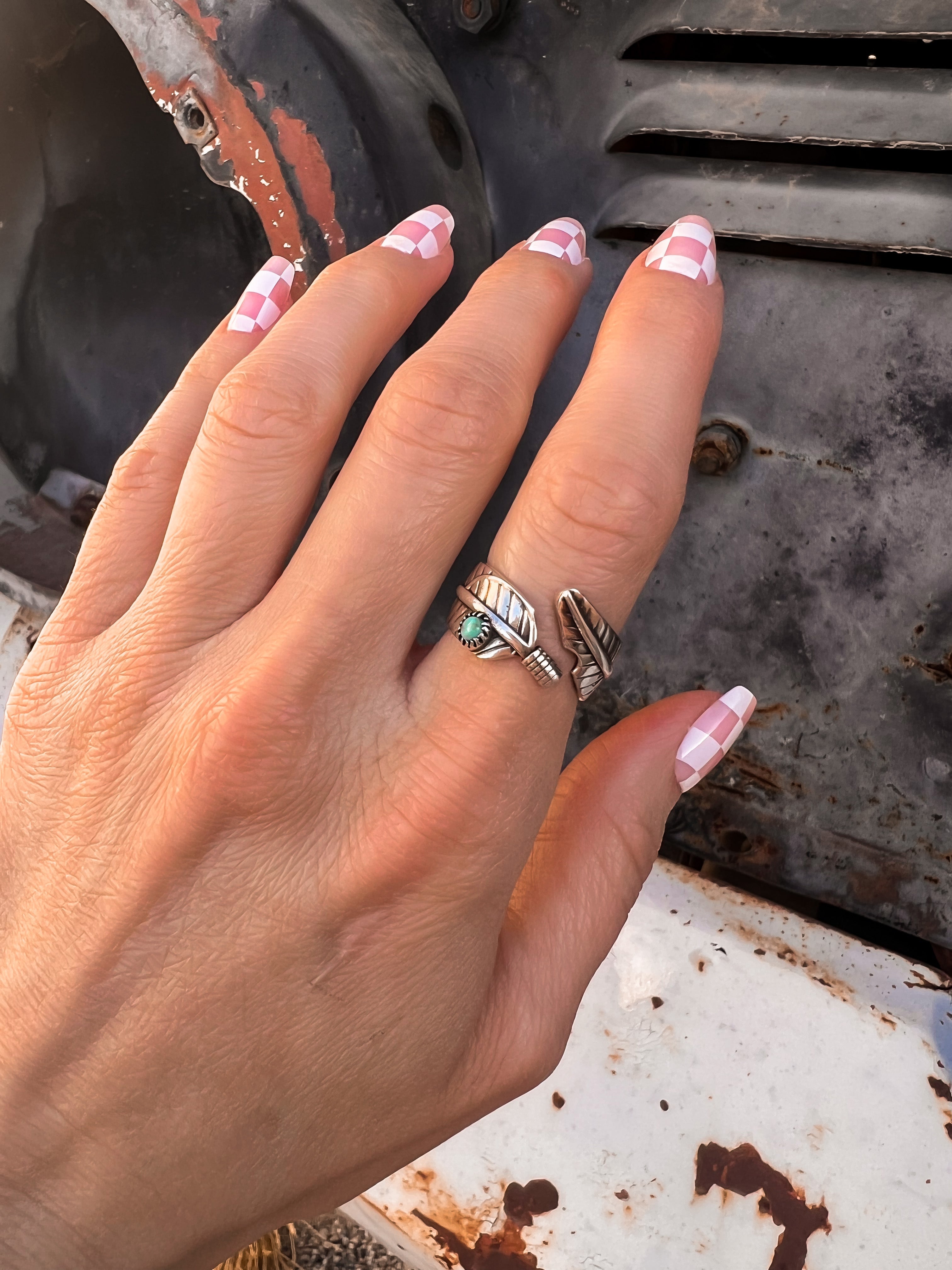 Free Flying Boho Feather Sterling Silver Ring