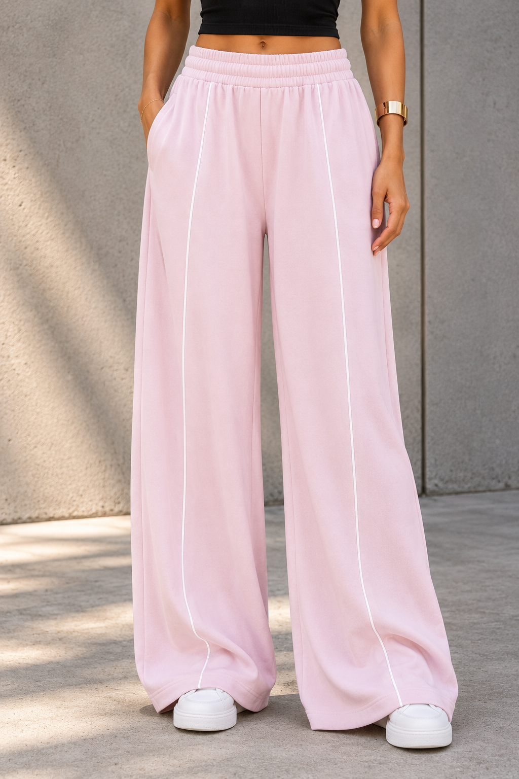 Pastel Pink Wide-Leg Streetwear Outfit.png