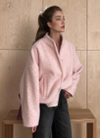 Pink Frost Fuzzy Pocketed Shacket-Sweaters-Krush Kandy, Women's Online Fashion Boutique Located in Phoenix, Arizona (Scottsdale Area)