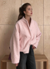 Pink Frost Fuzzy Pocketed Shacket-Sweaters-Krush Kandy, Women's Online Fashion Boutique Located in Phoenix, Arizona (Scottsdale Area)