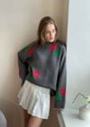 Southern Belle Rose Knit Sweater-Sweaters-Krush Kandy, Women's Online Fashion Boutique Located in Phoenix, Arizona (Scottsdale Area)