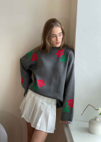 Southern Belle Rose Knit Sweater-Sweaters-Krush Kandy, Women's Online Fashion Boutique Located in Phoenix, Arizona (Scottsdale Area)