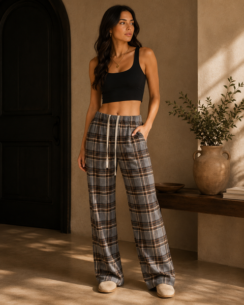 Bold Leopard Print Flannel Pants for Comfort and Style – Krush Kandy