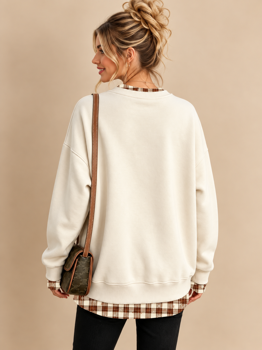 Plaid Trim Sweatshirt Studio Portrait.png