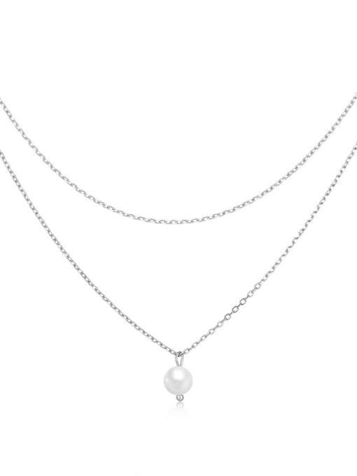 Geometric Pearl Minimalist Multi Strand Necklace-Necklaces-Krush Kandy, Women's Online Fashion Boutique Located in Phoenix, Arizona (Scottsdale Area)